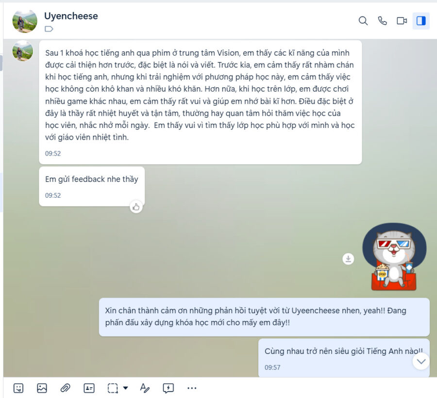 Học tiếng anh giao tiep qua phim