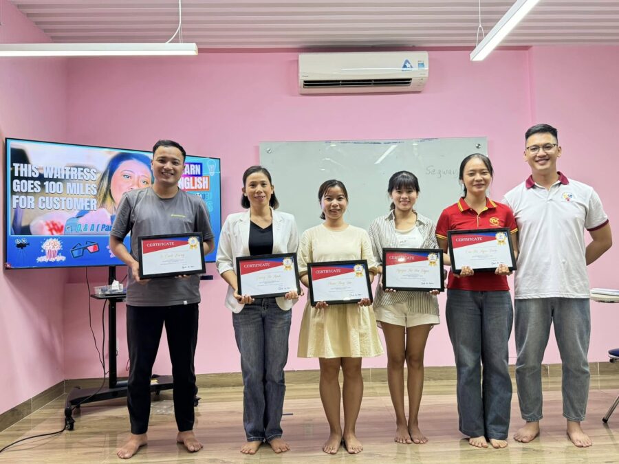 Chứng nhận khóa học Tiếng anh giao tiếp qua phim