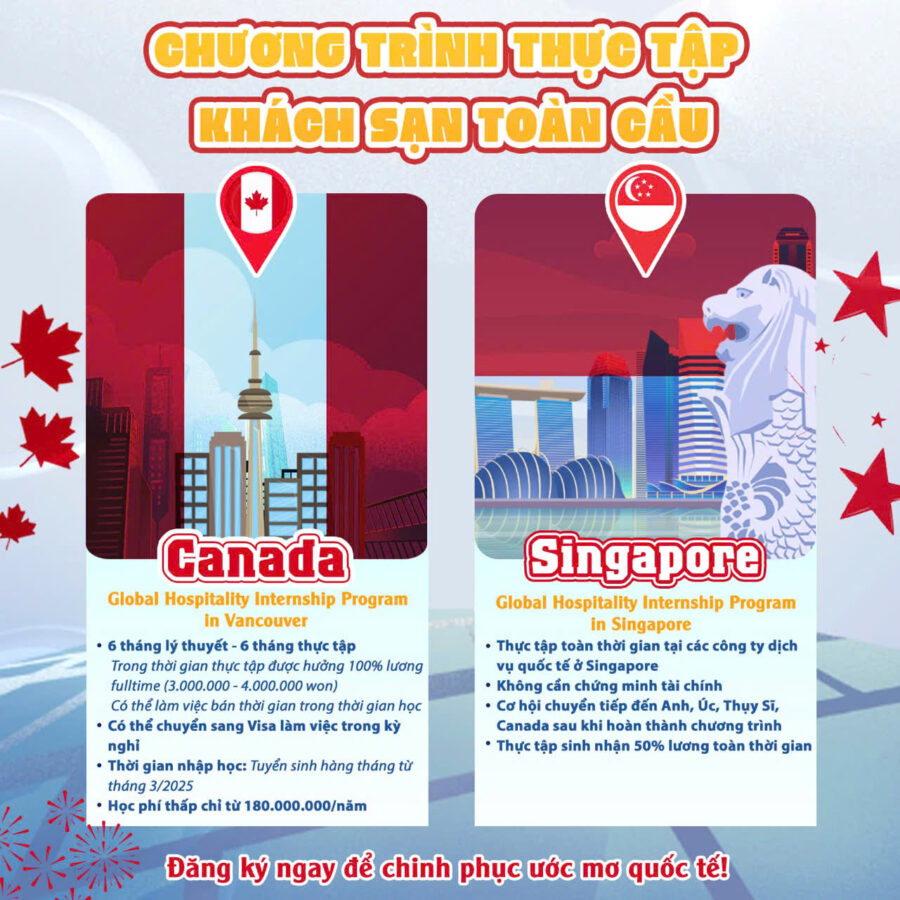 chương trình thực tập khách sạn toàn cầu